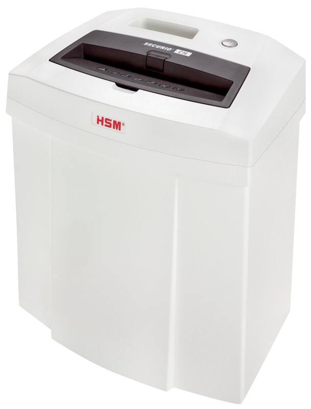 HSM Aktenvernichter Streifenschnitt Sicherheitsstufe P-2, T-2, E-2 20 L Securio