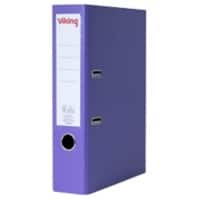 Viking Ordner A4 hoch 75 mm Violett 2 Ringe Karton, PP (Polypropylen) Matt Hochformat