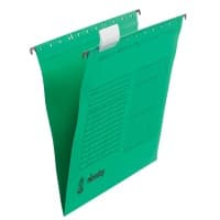 Niceday Hängemappenen DIN A4 Grün Recycling-Kraftkarton 5 Stück