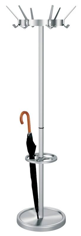 Kerkmann Garderobenständer Public 6 Haken Silber