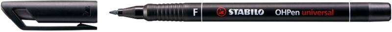 STABILO OHPen universal 842/46 Folienstift Fein Filzspitze  0,7 mm Schwarz Nachfüllbar