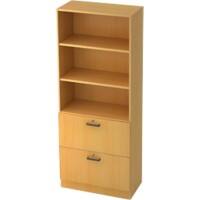Hammerbacher Regalschrank 2 Fachböden Future Buche 800 x 420 x 2.004 mm