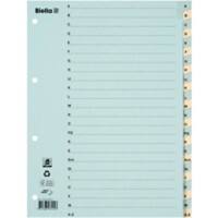 Biella A - Z Register A4 Blau, Gelb 24-teilig 4 Löcher 0462444.00 24 Blatt