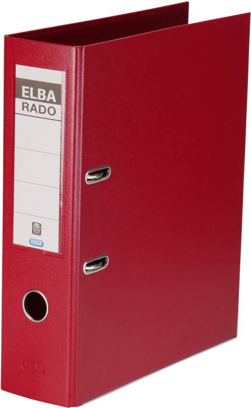 ELBA Rado Plast Breit Ordner A4 80 mm Rot 2 Ringe 10 497 PVC (Polyvinylchlorid) Hochformat
