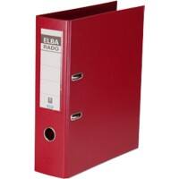 ELBA Rado Plast Ordner A4 80 mm Rot 2 Ringe Rado Plast PVC (Polyvinylchlorid) Glatt Hochformat