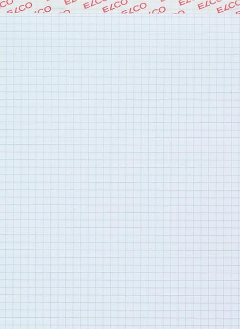 Elco Notizblock A5 Kariert Geleimt Weiß Perforiert 200 Seiten 10 Stück à 100 Blatt