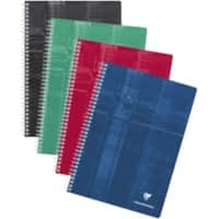 Clairefontaine A4 Drahtgebunden Farbig sortiert Laminiert Pappe Cover Notizbuch Kariert 90 Blatt