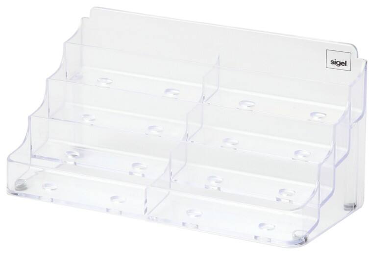 Sigel Visitenkartenhalter Kunststoff Transparent