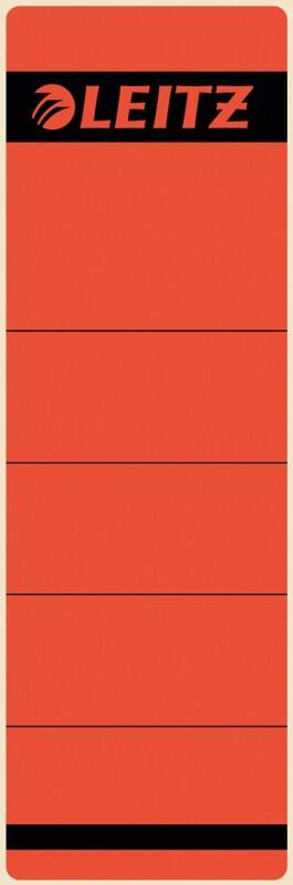 Leitz Selbstklebende Rückenschilder 1642-25 Rot 61,5 x 192 mm 10 Stück