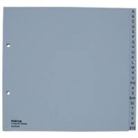 Kolma Register DIN A4 Grau 24-teilig Perforiert Kunststoff A - Z 24 Blatt