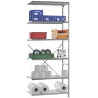 Manuflex Regalsystem 6 Fachböden Stahl 1.000 x 600 x 2.500 mm Silber