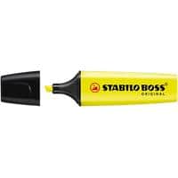 STABILO Boss Executive Textmarker Gelb Breit Keilspitze 2 - 5 mm Nachfüllbar