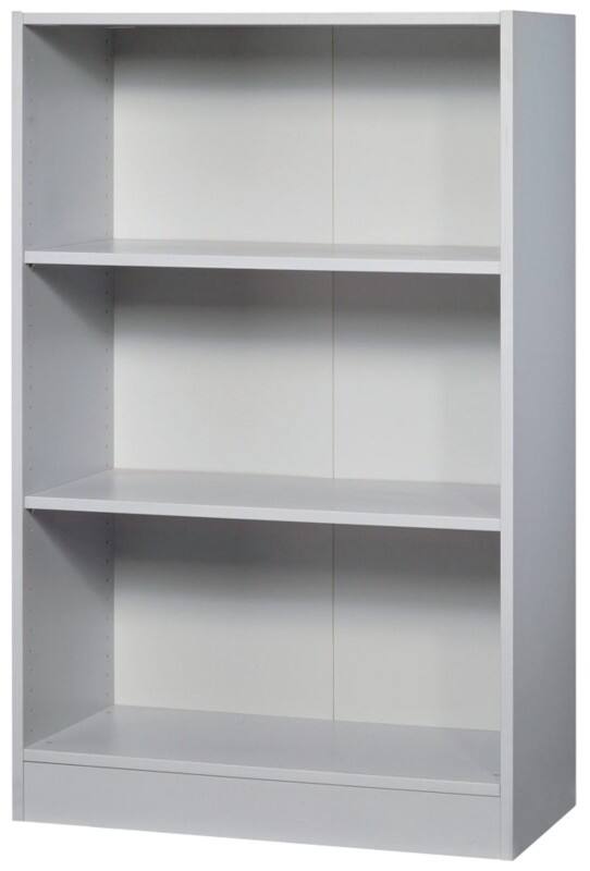 Hammerbacher Melaminharzbeschichtete Spanplatte Regal 2 Fachböden 800 x 400 x 1.270 mm Grau