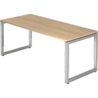 Hammerbacher AT Schreibtisch R Serie Eiche 1.800 x 650 mm