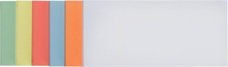 Franken rechteck moderationskarten 20,5 x 9,5 cm papier fã¤rbig sortiert 500 stã¼ck