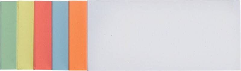 Franken Rechteck Moderationskarten 20,5 x 9,5 cm Papier Färbig sortiert 500 Stück