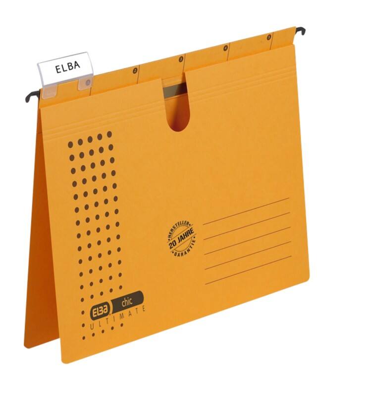 ELBA Hängehefter Chic Ultimate A4 Gelb Karton 5 Stück