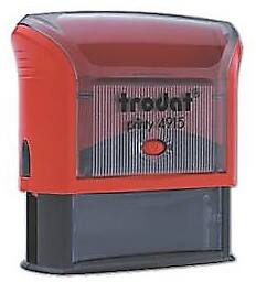Trodat 4915 Textstempel Printy Rot