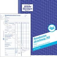 AVERY Zweckform Reisekostenabrechnung 743 Weiß A5 Perforiert 50 Blatt