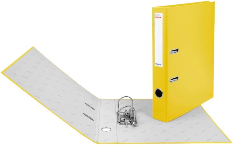 Biella Schmal Ordner A4 40 mm Gelb 2 Ringe 10341420U Kunststoff