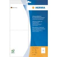 HERMA Adressetiketten 4434 DIN A4 Weiß 102 x 148 mm 20 Blatt à 4 Etiketten