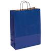 Vereinigte Papierwarenfabriken Papiertragetasche Toptwist Blau 32 x 42 cm 150 Stück