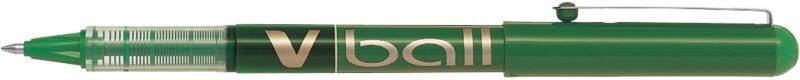 Pilot V-Ball Nicht einziehbar Tintenroller Grün 0.4 mm Mittel Kegelförmig