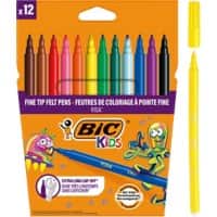 BIC Filzstift Visa 2 mm Färbig sortiert 12 Stück
