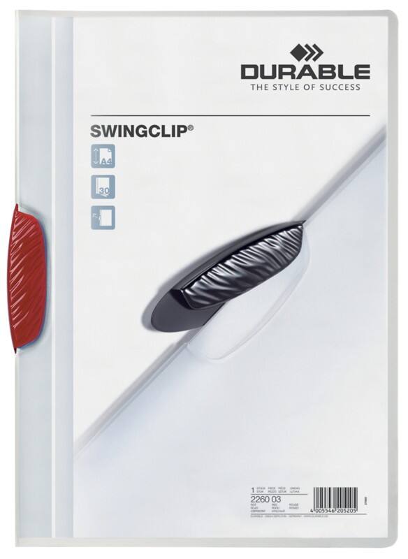 DURABLE Klemmmappe Swingclip DIN A4 Rot
