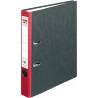 herlitz maX.file Nature Ordner A4 55 mm Rot 2 Ringe Pappkarton Texturiert