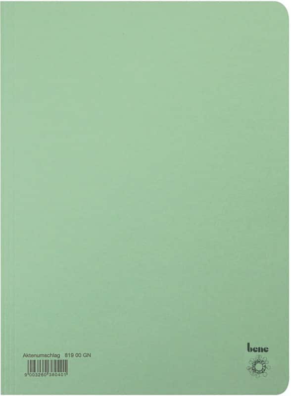 Bene Mappe DIN A4 Grün Manila 250 g/m²250 g/m²