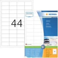 HERMA Universaletiketten 4608 Weiß DIN A4 48,3 x 25,4 mm 200 Blatt à 44 Etiketten