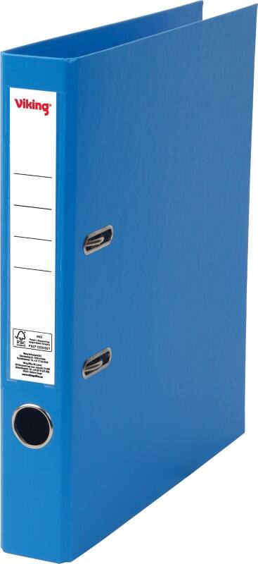 Viking Premium Schmal Ordner A4 50 mm Blau 2 Ringe Kunststoff Matt Hochformat