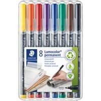 STAEDTLER Lumocolor Permanent Marker Fein Feinspitze Färbig sortiert 8 Stück