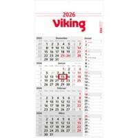 Viking Konzept Kalender 2025 Englisch 30 (B) x 60 (H) cm Weiß