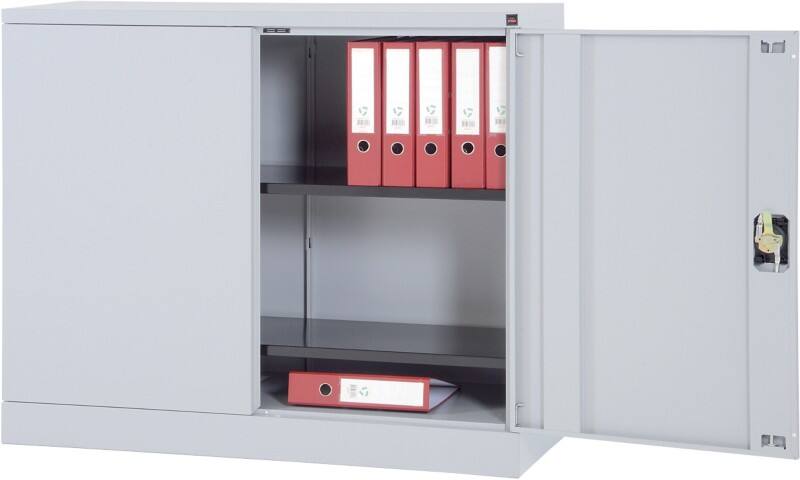 Viking Realspace Aufbewahrungsschrank Stahl 2 Fachböden Abschließbar 1.200 x 420 x 1.000 mm Hellgrau