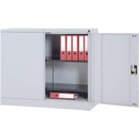 Realspace Flügeltürenschrank Lichtgrau 1.200 x 420 x 1.000 mm