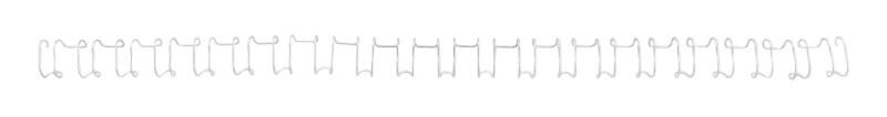 GBC Metall Drahtbinderücken Weiß 6 mm 45 Blatt DIN A4 100 Stück