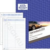 AVERY Zweckform Fahrtenbuch 223 Weiß A5 Perforiert 40 Blatt