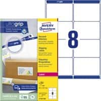 AVERY Zweckform Abziehhilfe QuickPEEL,ultragrip Versandetiketten L7165-100 Selbsthaftend A4 Weiß 99,1 x 67,7 mm 100 Blatt à 8 Etiketten