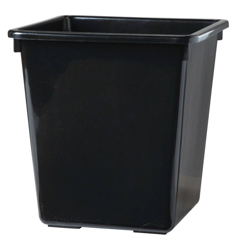 Vepa Bins Kunststoff Papierkorb 34 x 34 x 36 cm Schwarz