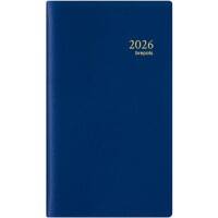 Brepols Interplan Terminplaner 2026 A6 1 Woche / 2 Seiten Deutsch, Englisch, Französisch, Italienisch, Niederländisch, Spanisch Blau