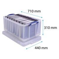 Really Useful Box Kunststoff Aufbewahrungsbox 64 L Transparent 44 x 71 x 31 cm
