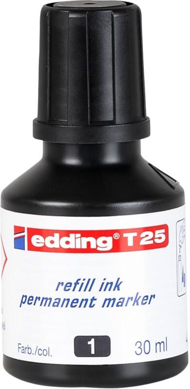 edding Nachfülltinte Schwarz T25 30 ml