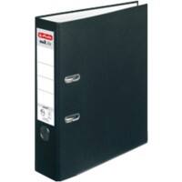 herlitz maX.file Ordner DIN A4 80 mm Schwarz 2 Ringe Pappkarton, PP (Polypropylen) Texturiert Hochformat