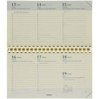 Brepols Terminkalender Nachfüllung 2026 A6 1 Woche / 2 Seiten Deutsch, Englisch, Französisch, Italienisch, Niederländisch, Spanisch Creme