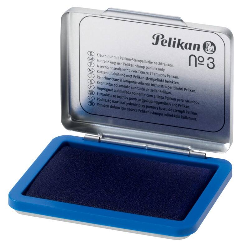 Pelikan No. 3 Stempelkissen Blau 7 x 5 x 1,5 cm