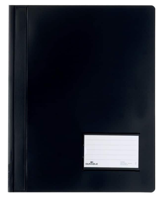 DURABLE Schnellhefter Duralux DIN A4 Schwarz PVC