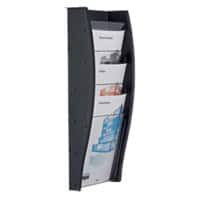 Styro styrodisplay A4 Wandprospekthalter Wandmontiert Anthrazit 128-340.02921 26,2 x 10,4 x 57,7 cm