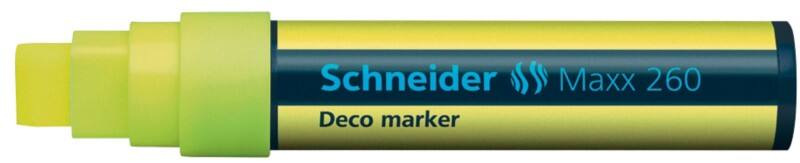 Schneider 260 Kreidemarker Gelb Breit Keilspitze 5 - 15 mm